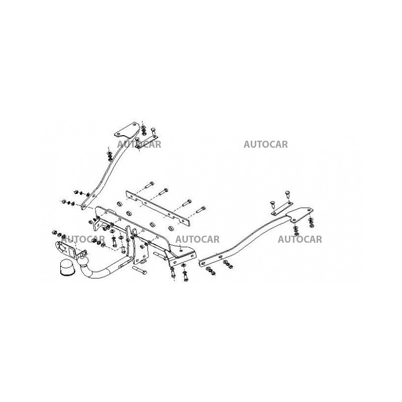Anhängerkupplung für seria 7 - 4-türig, sedan (E 38) - manuell–AHK starr - von 1994/06 bis 2001/08