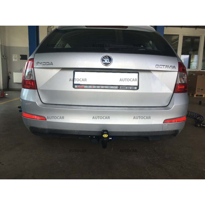 Anhängerkupplung für Skoda OCTAVIA III. - automat vertikal–AHK abnehmbar