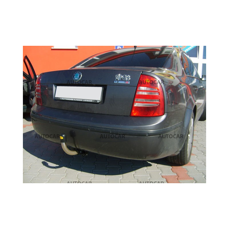 Anhängerkupplung für SUPERB - 4-türig, (3 U 4) - automat–AHK abnehmbar - von 2002 bis 2008