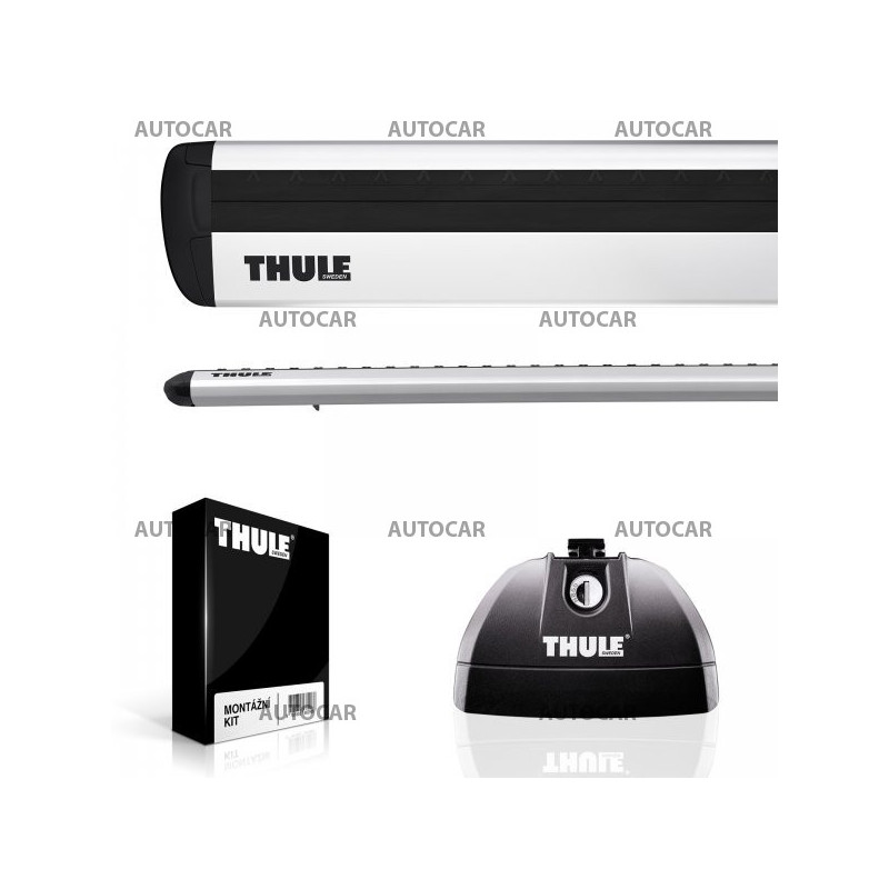 Thule Relingträger 753 7112 4044 Alu SI für Honda Civic Tourer 2014 