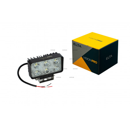 Arbeitslicht 6LED * 3W / 18W, 900LM, 2 Kabel (30cm), ECE R10