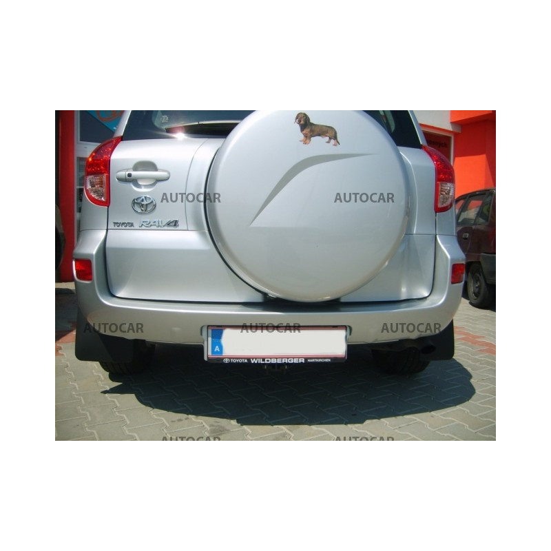 Anhängerkupplung für RAV 4 - 5 dv - s rezervným kolesom na zad. dv. - automat–AHK abnehmbar - von 2006 bis 2009