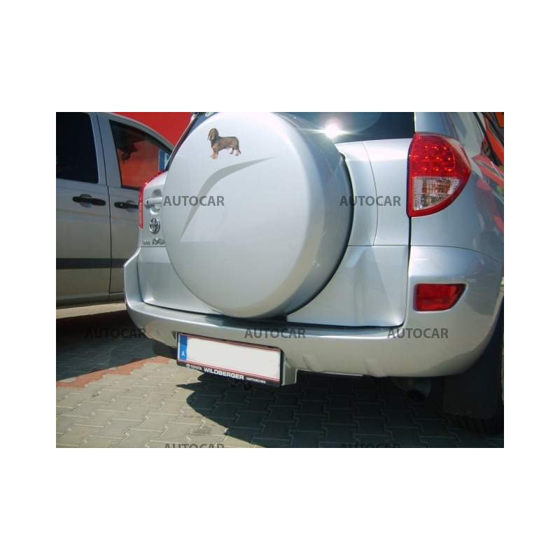 Anhängerkupplung für RAV 4 - 5 dv - s rezervným kolesom na zad. dv. - automat–AHK abnehmbar - von 2006 bis 2009