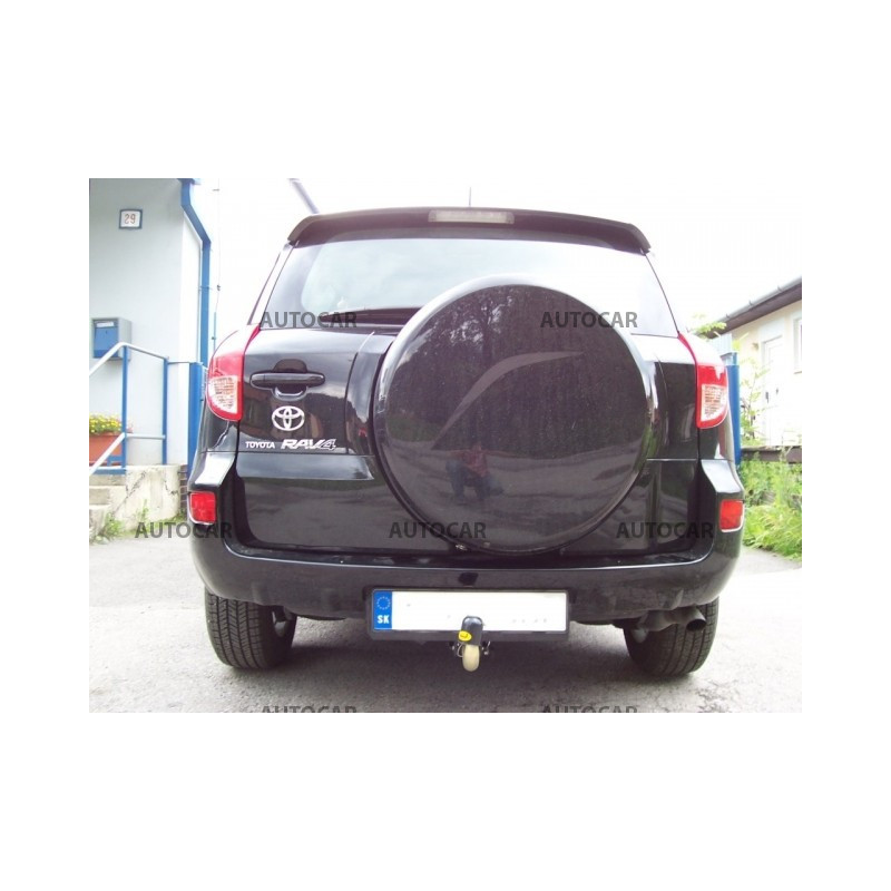 Anhängerkupplung für RAV 4 - 5 dv - s rezervným kolesom na zad. dv. - automat–AHK abnehmbar - von 2006 bis 2009