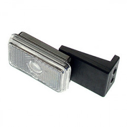 Positionsleuchte weiss, links mit halter.