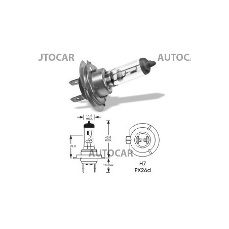 12V 55W  px26d H7 Osram