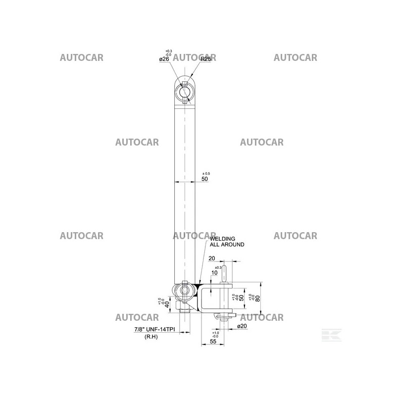 Dreipunktanhängebock Kat. 2
