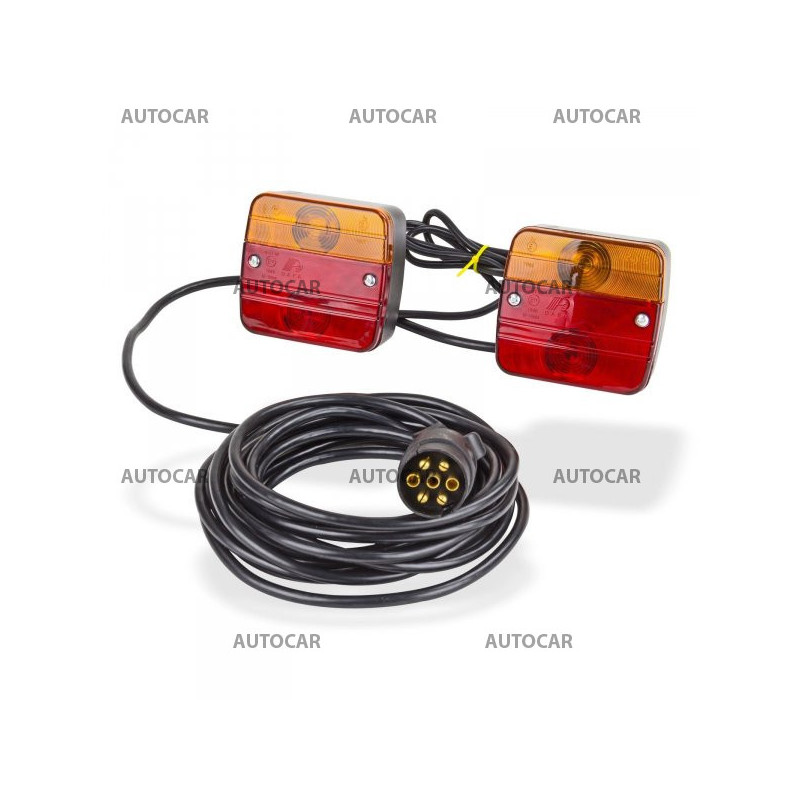 Magnet-Beleuchtungssatz 12V - 7pin - Kabel 7,5 m