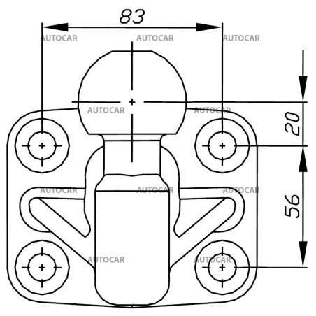 Anschraubplatten KH4-1 - vertikalen Belastung 150 kg