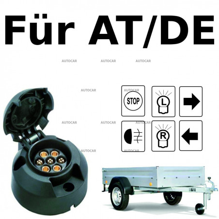 7 PIN - Universal E-Satz (mit Modul) für Anhängerkupplung 7 PIN - Universal E-Satz (mit Modul) für Anhängerkupplung