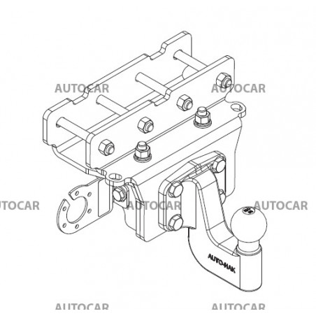 Anhängerkupplung für Jeep GLADIATOR - manuall–AHK starr