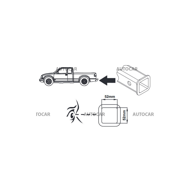 Kugelkopf für die Anhängerkupplung USA (AH-7)