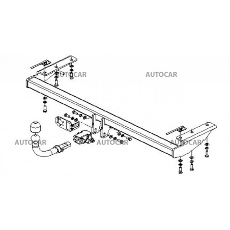 Anhängerkupplung für S 80 - 4 dv - automat–AHK abnehmbar - von 1998 bis 2006