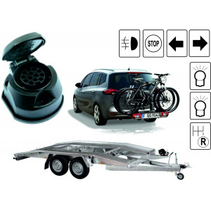 13/8 PIN fahrzeugspezifisch E-Satz (mit Steuermodul) für Anhängerkupplungen - KIA / HYUNDAI - ohne Blinküberwachung