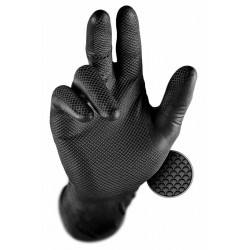 Grippaz 246 - Rutschfeste Nitrilhandschuhe - schwarz - Grösse XL (10)