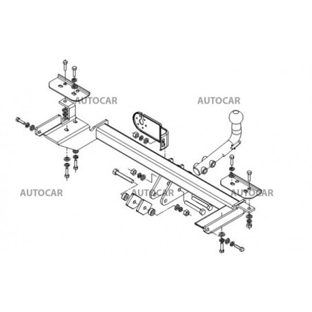 Anhängerkupplung für V 40 - Combi - automat–AHK abnehmbar - von 1996 bis 2000/06 Anhängerkupplung für V 40 - Combi - automat–AHK abnehmbar - von 1996 bis 2000/06