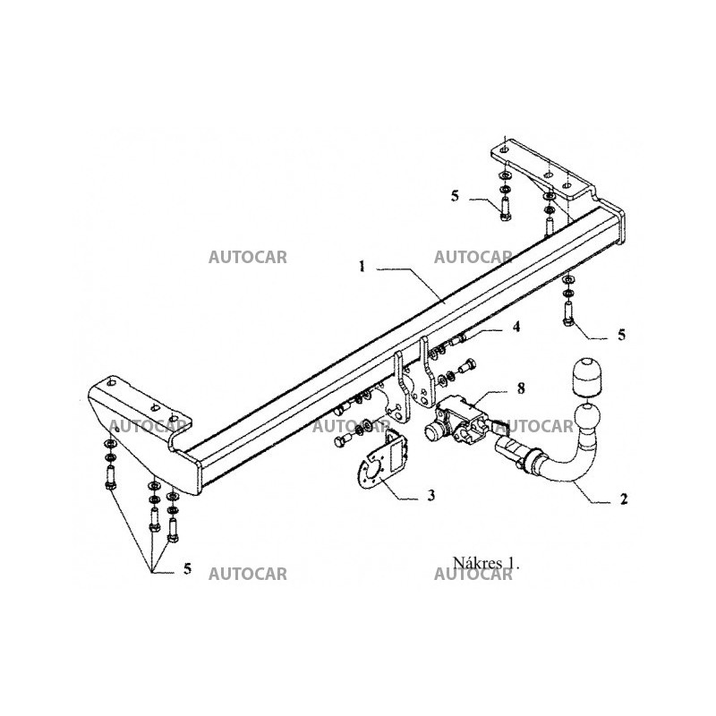 Anhängerkupplung für V 70 - Combi - manuell–AHK starr - von 2000/03 bis 2007