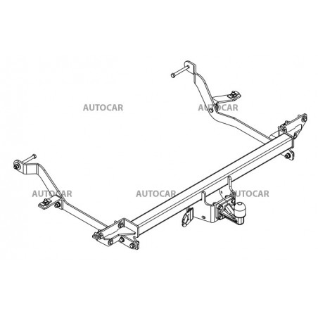 Anhängerkupplung für Citroen JUMPER - Kastenwagen L4, L5 - manuall–AHK starr