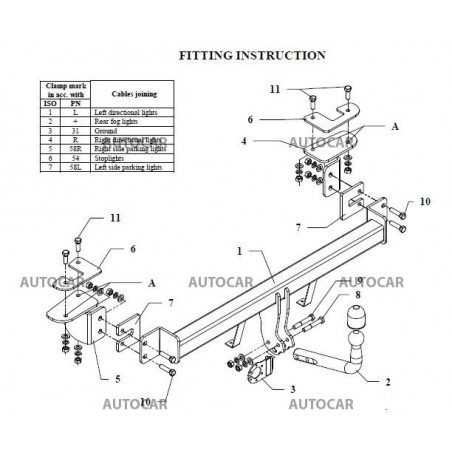 Anhängerkupplung für AVEO - 3/5 dv - automat–AHK abnehmbar - von 2002 Anhängerkupplung für AVEO - 3/5 dv - automat–AHK abnehmbar - von 2002