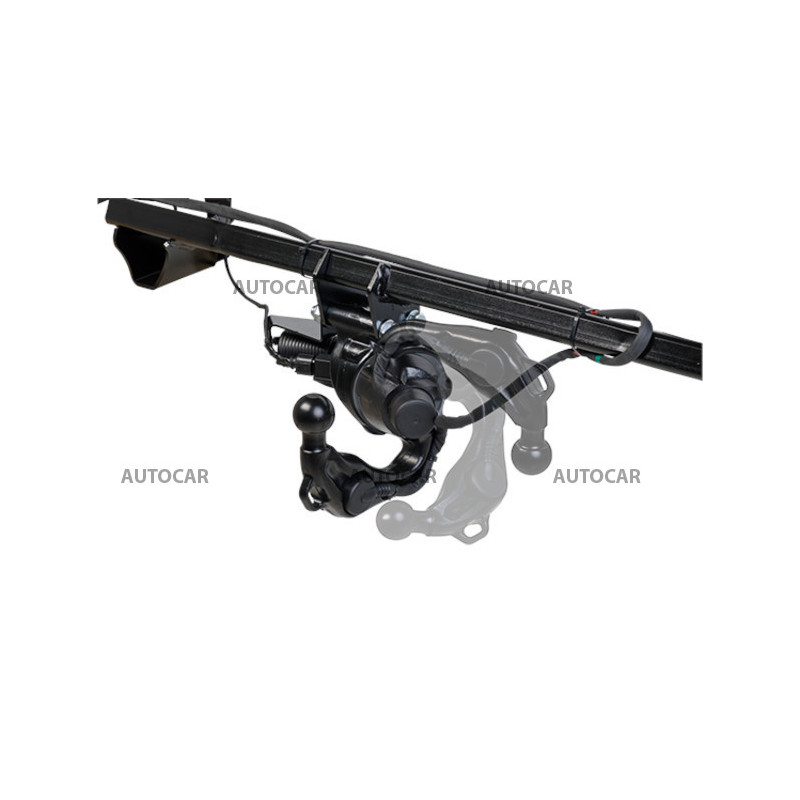 Anhängerkupplung für Hyundai TUCSON - elektrisch klappbar mit Elektrosatz 13-polig