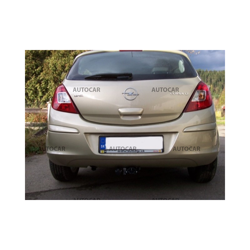 Anhängerkupplung für CORSA - "D" 3,5dv - automat–AHK abnehmbar - von 2006