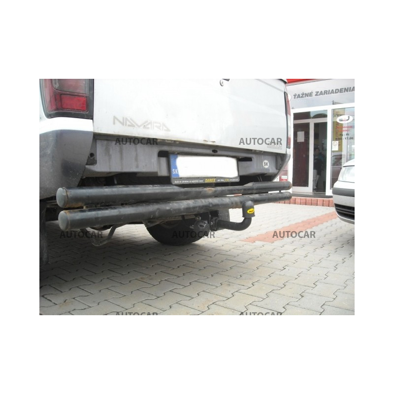 Anhängerkupplung für NAVARA - rúrkový nárazník , ( D 40 ) - automat–AHK abnehmbar - von 2006