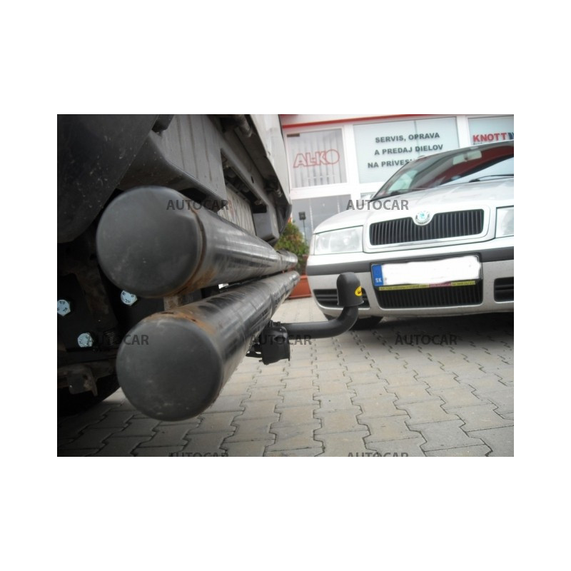 Anhängerkupplung für NAVARA - rúrkový nárazník , ( D 40 ) - automat–AHK abnehmbar - von 2006
