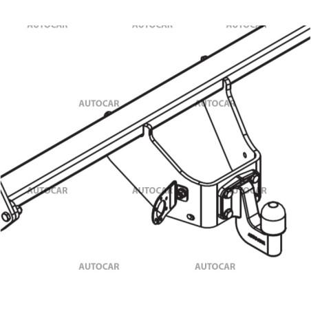Anhängerkupplung für Toyota HILUX - AN110/AN120/AN130 - manuall–AHK starr