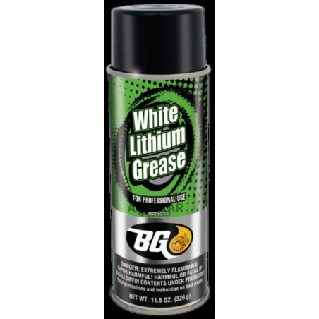 BG 480 WHITE LITHIUM GREASE - Weißes Kunststofffett in Sprayform