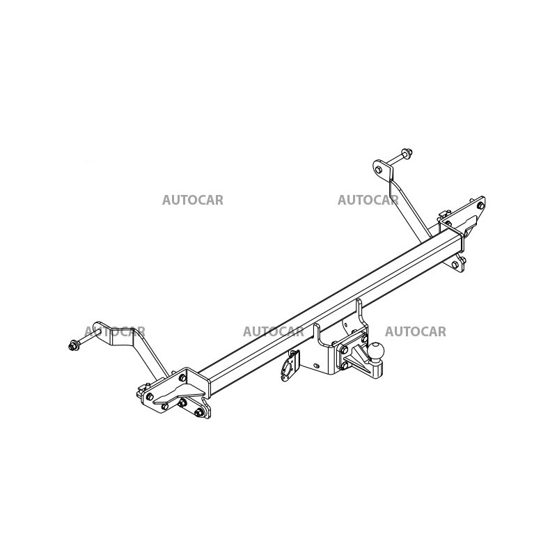 Anhängerkupplung für Peugeot BOXER - Dodávka L1, L2, L3 - manuall–AHK starr