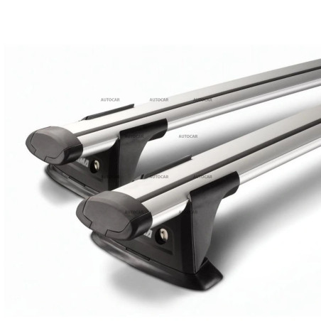 YAKIMA ThruBar Dachträger für Mazda 5 (2004 – 2010) – klassische Dachreling