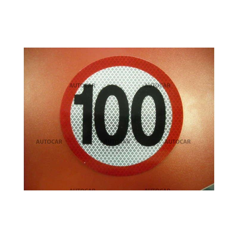 19km/h Geschwindigkeit Aufkleber Kreis 