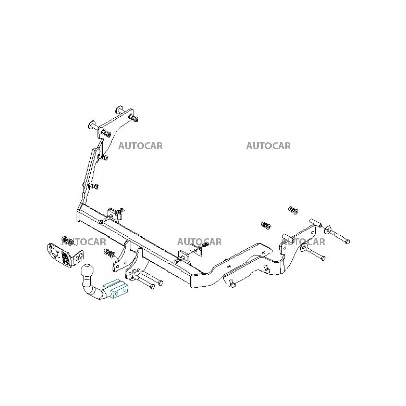 Anhängerkupplung für XSARA PICASSO - 5-türig (N 68) - manuell–AHK starr - von 1999 bis 2007