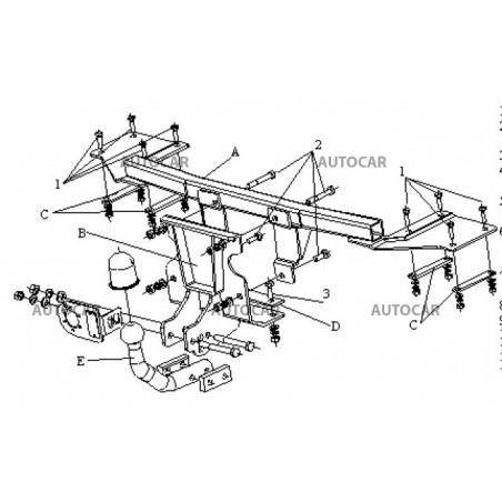 Anhängerkupplung für LINEA - - - automat–AHK abnehmbar - von 2007