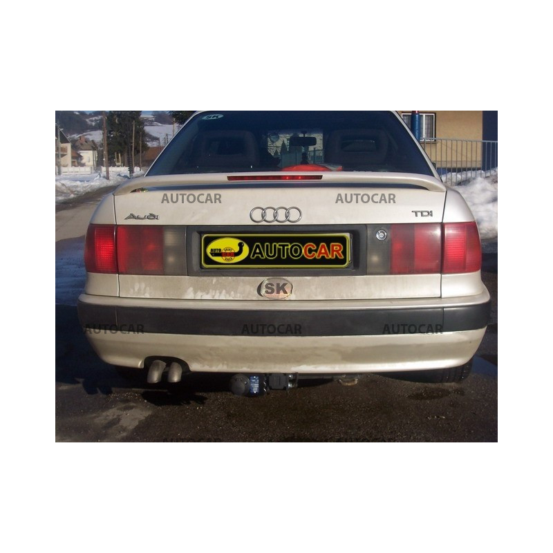 Anhängerkupplung für 80 - 4-türig, Avant, Quattro, (8C, B4) - automat–AHK abnehmbar - von 1991/09 bis 1994/11