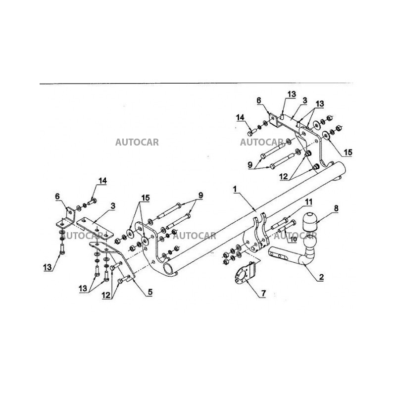 Anhängerkupplung für ASX - - - manuell–AHK starr - von 2010