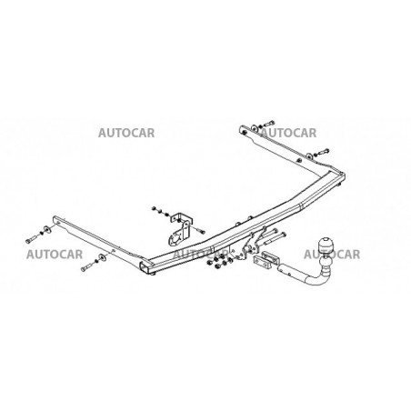 Anhängerkupplung für FOCUS - 3/5-türig - automat–AHK abnehmbar - von 2004/09