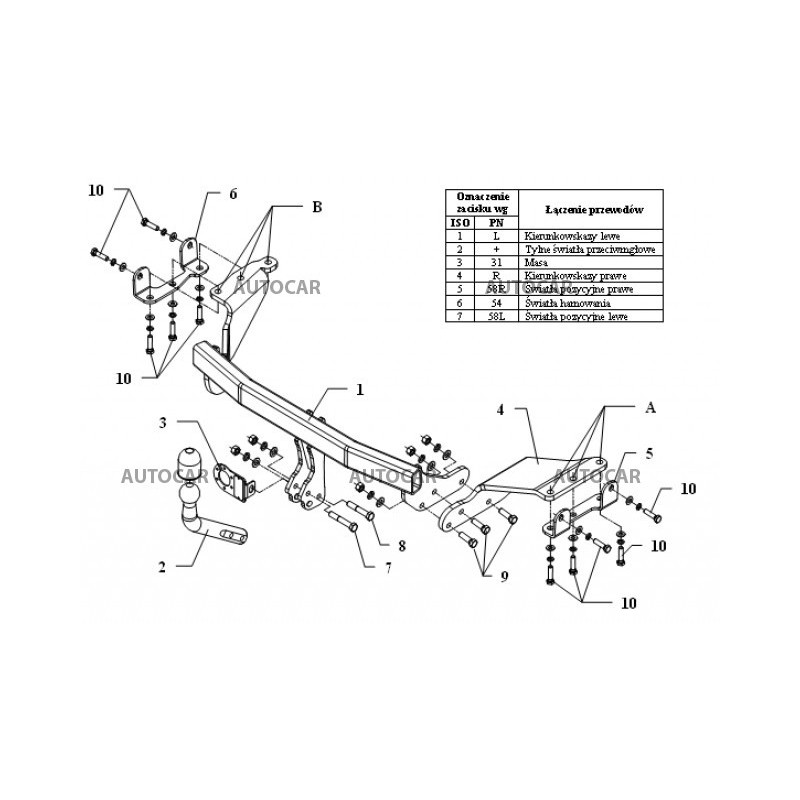 Anhängerkupplung für OUTLANDER - suv - automat–AHK abnehmbar - von 2007