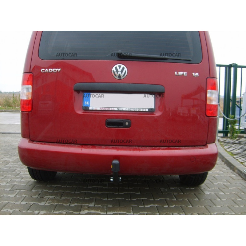 Anhängerkupplung für VW CADDY - Pick Up, (2 KA, 2 KB),Maxi,4x4 - vertikal– AHK abnehmbar - von 2004-2015/- ☑️