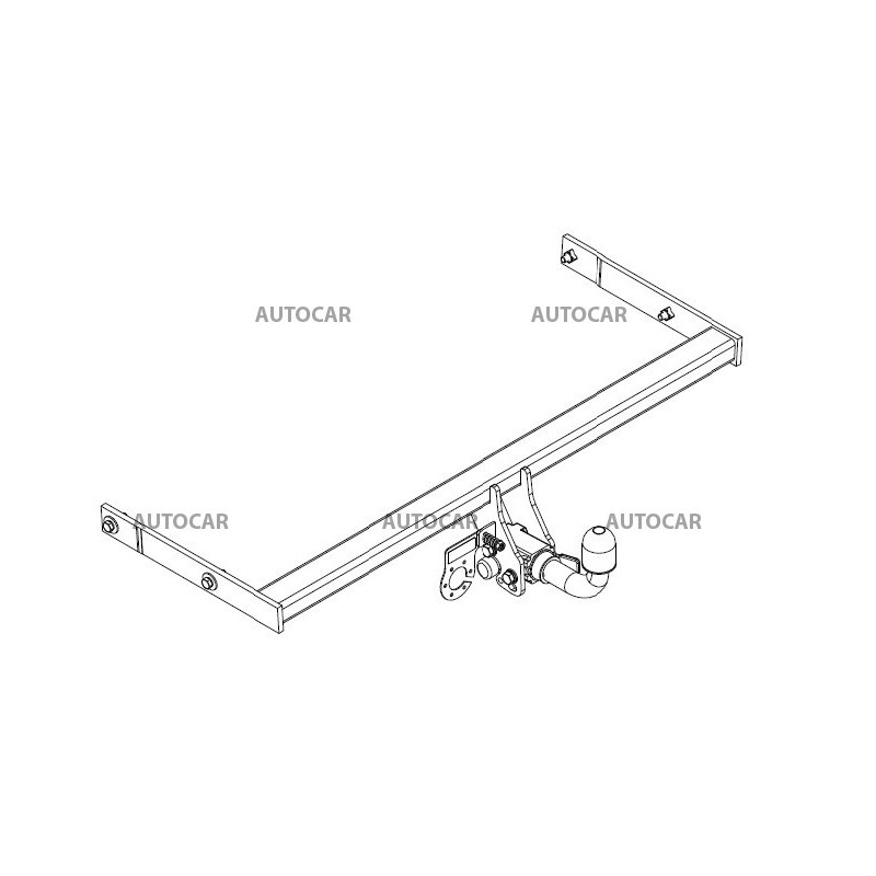 Anhängerkupplung für OCTAVIA - 5 -tür., Combi 4x4 - automat–AHK abnehmbar - von 2004