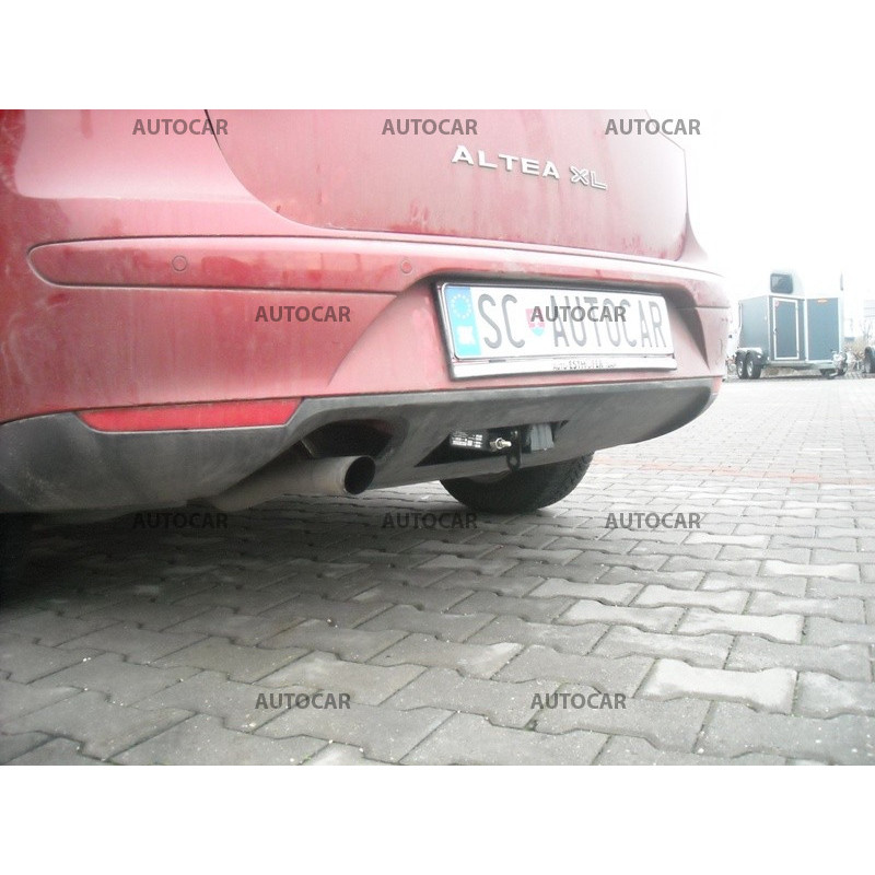 Anhängerkupplung für ALTEA - aj XXL, (5 P 1) - automat vertikal–AHK abnehmbar - von 2004