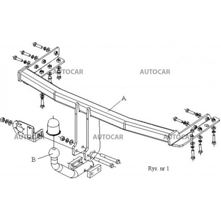 Anhängerkupplung für PRIMERA - Combi, (W 12) - automat–AHK abnehmbar - von 2002 Anhängerkupplung für PRIMERA - Combi, (W 12) - automat–AHK abnehmbar - von 2002
