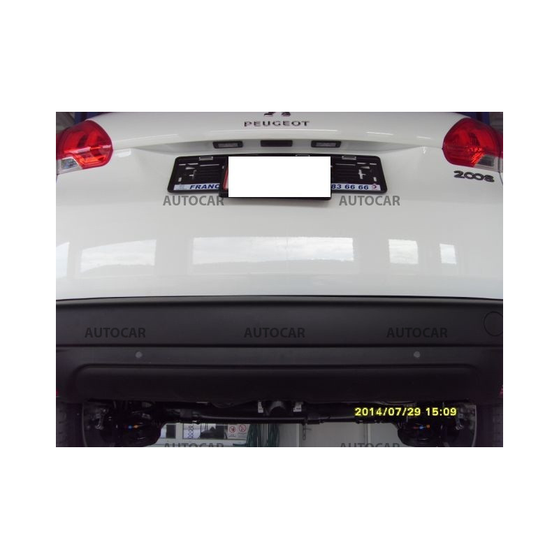 Anhängerkupplung für Peugeot 2008 - automat–AHK vertikal abnehmbar