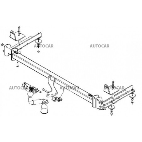 Anhängerkupplung für ACCORD - 4/5-türig (CC, CE, CF) - automat–AHK abnehmbar - von 1993 bis 1998/10