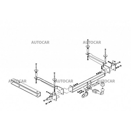 Anhängerkupplung für ACCORD - 4-türig (CG, CH) - automat–AHK abnehmbar - von 1998/11 bis 2002/11