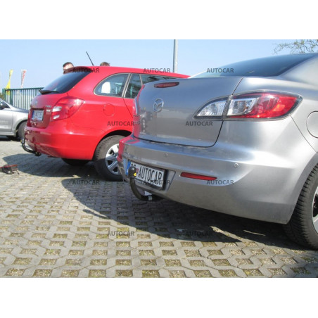 Anhängerkupplung für Mazda 3 - BL - 4 tür. - automat vertikal–AHK abnehmbar Anhängerkupplung für Mazda 3 - BL - 4 tür. - automat vertikal–AHK abnehmbar