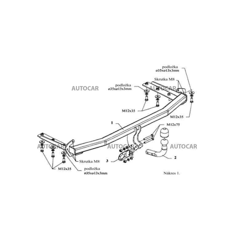 Anhängerkupplung für CIVIC - 5dv - manuell–AHK starr - von 2005/08