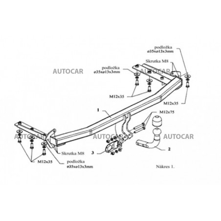 Anhängerkupplung für CIVIC - 5dv - automat–AHK abnehmbar - von 2005/08