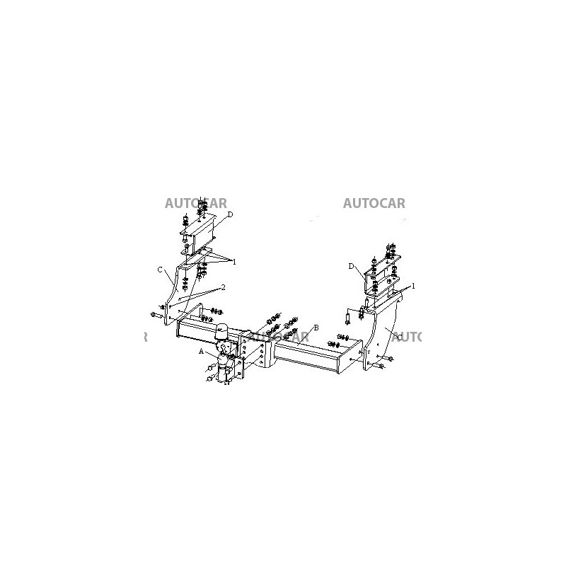 Anhängerkupplung für Eurocargo - Dodávka,valník - starre Anhängerkupplung - von 1998