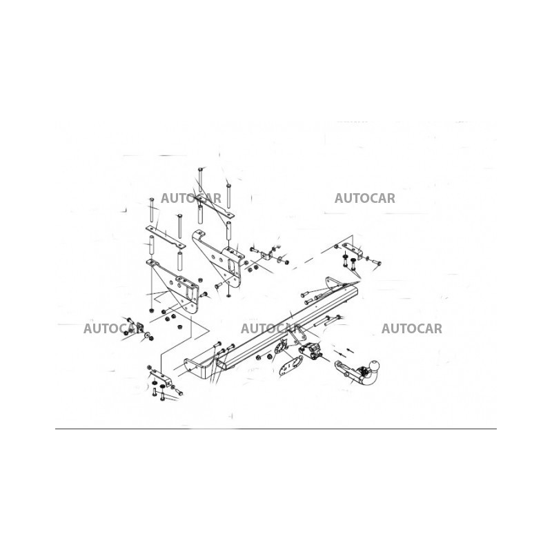 Anhängerkupplung für XF-Type - - - automat–AHK abnehmbar - von 2008
